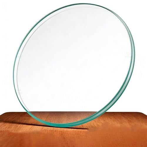 Generisch Runde Tischplatte 45 50 60 80 cm Transparent Glasplatte Ersatzteil für Esstisch Couchtisch Gartentisch, Rund Sicherheitsglas Klarglas Glasscheibe Wetterfest Und Leicht Reinigen(78cm/30.7in)