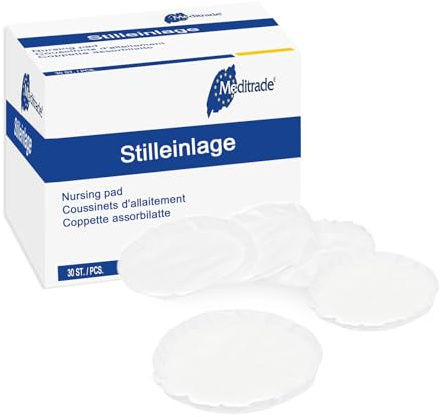 Unsichtbare atmungsaktive Stilleinlagen 30 Stück, ultradünn mit hoher Saugfähigkeit, Muttermilch absorbierende Stillpads, angenehm zu tragen, mit Auslaufschutz und lang anhaltender Trockenheit