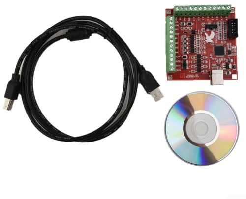 USB CNC Controller Card 4 100KHz for Breakout Board for Stepper Motor Driver Motion Control with 0-10V Spindeloutput and Relay Interfaces