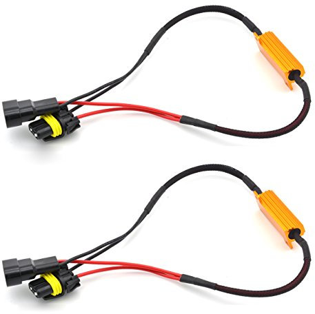 KATUR 2 Stück 50W 8Ohm 9006 HB4 9005 HB3 Lastwiderstand Anschluss Auto LED Blinker Nebelscheinwerfer Tagfahrlicht fehlerfrei Cancellor Kondensator Decoder Draht