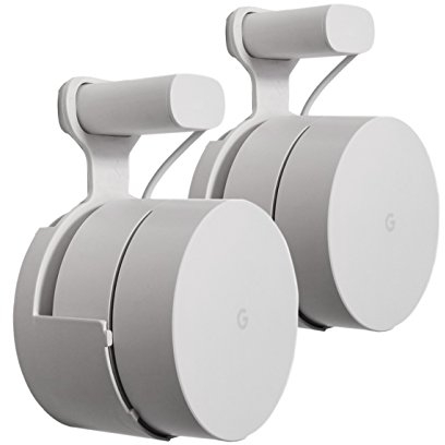 Dot Genie spot per google wifi: il supporto per supporto da parete più semplice per google wifi router e beacon. 2 pacchi 1 bianca