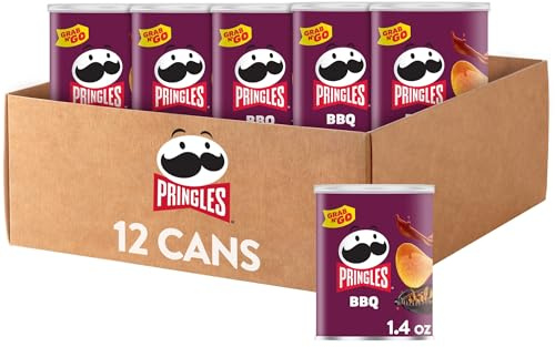 Pringles Barbeque Crisps, 450 ml, 12 Stück pro Packung