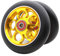 Z-FIRST 2 x 110 mm Pro Scooter Rollen mit ABEC 9 Kugellager, passend für MGP/Razor/Lucky Envy/Vokul Pro Scooter, räder, Gold