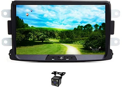 XISEDO 8 Pulgadas Android 9.0 Autoradio 8-Core RAM 4G ROM 64G GPS Navegaciónde In Dash Radio de Coche para Dacia Sandero/Renault Duster/Logan 2 (con Cámara Trasera)