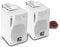 E-Audio B416 Wall Mount Speakers with Brackets Background Music Home Hi-FI Stereo PA 3 Inch 3-Way 80w White