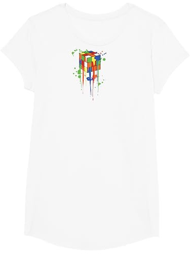 CJ Merch Magischer Würfel Zauberwürfel Rubik T-Shirt, Herren, Unisex Erwachsene, Halbarm, Schwarz, S