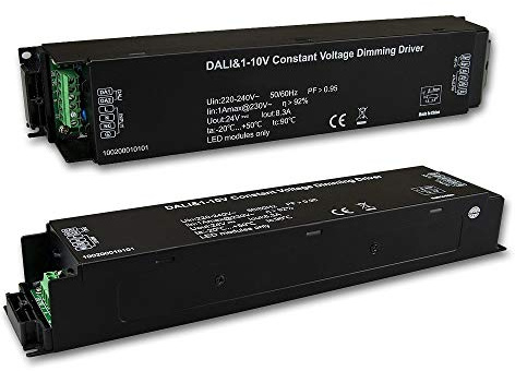LED PWM-Trafo 24V/DC, 0-200W, IP20, 1-10V/Push/DALI dimmbar