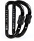 GO!elements Mini Karabiner Micro 6 mit Schraubverschluss im 2er Pack, Farbe:Night