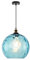 NZDY Fashion Belle Pendentif de Style Méditerranéen Bleu Clair Verre Moderne Chambre Simple Chambre Suspendue Créative Maison Décorative Petite Lustre 1M Hauteur Réglable E27 Plafonniers