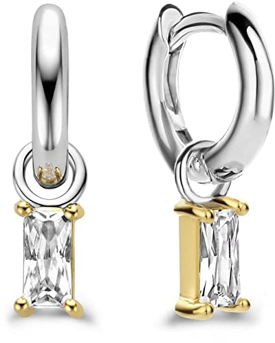 Ti Sento - Milano Damen-Creolen 925er Silber Zirkonia One Size 88379721