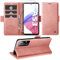 für Samsung Galaxy A53 5G Hülle mit Schutzfolie, Handyhülle Galaxy A53 5G Standfunktion Kartenfach Wallet Premium Leder Schutzhülle A53 5G Flip Case Cover Stoßfeste Klapphülle (rosa)