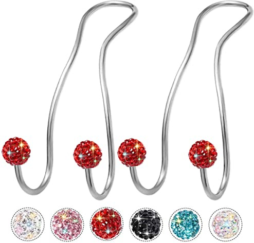 MTGOCHA Bling Handtaschenhaken für Auto-Kopfstütze, niedliche Autositz-Haken (2 Stück)