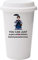 Giftme Mary Poppins Secret Santa Supercalifragilistic Rude Sweary 10oz Dual Wall Eco Insulated White Ceramic Travel Mug with White Lid.