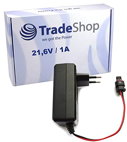 Trade-Shop 21,6V 1000mA Netzteil/Ladegerät/Trafo/Netzgerät kompatibel mit Husqvarna Automower 305 (2011-2015) Mähroboter Rasennmäher
