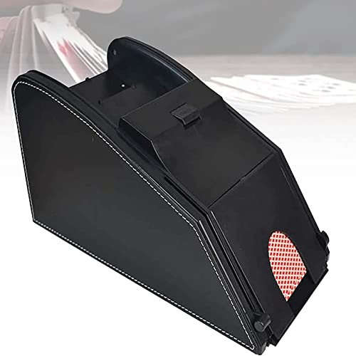Mélangeur de Cartes de Casino Portable 2 en 1, Distributeur Automatique de Cartes, Facile à Utiliser, libérez Vos Mains et gagnez du Temps, Batteur électrique pour mélanger et distribuer des Cartes