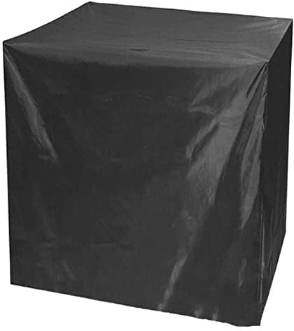 OXFUZZ Gartenmöbel Abdeckplane Wasserdicht 80x80x120cm, Patio Gartentisch Abdeckung, Schutz Sofa Terrasse Terrasse Bank Staubdicht Einfach zu faltende Schutzplane, 2 Farben (Schwarz 80x80