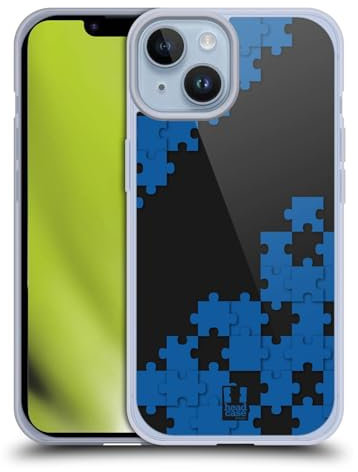 Head Case Designs Blu Pezzi di Puzzle Cover in Morbido Gel Compatibile con Apple iPhone 14