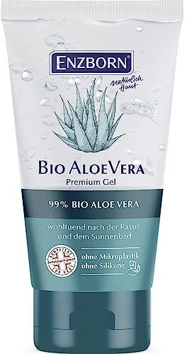 Enzborn Bio Aloe Vera Gel 30 ml | Praktische Reisegrösse | Ideal für die Handtasche | Feuchtigkeitsspendend | lindert Sonnenbrand | 2 x 30 ml = 60 ml
