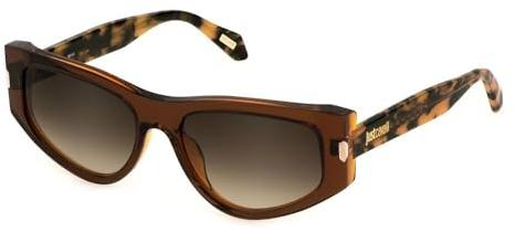 Just Cavalli Unisex SJC034 Sunglasses, Brown Top + Orange, 55