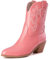 Donne Western Stivali da cowboy with Embroidered Moda Retrò Classico Basic Mid Calf Wide Calf Stivali Cowgirl per donne Ragazze Le signore rosa Numero 33