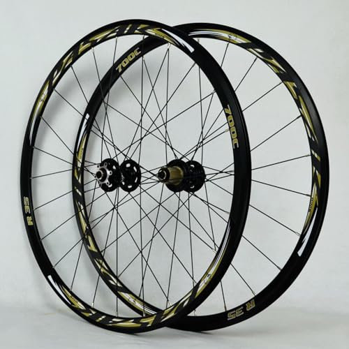 700C Fahrrad Laufradsatz Rennrad Vorderrad Hinterrad Satz Ultraleichte Aluminium Laufräder Scheibenbremse 8 9 10 11 Gang Kassette 30mm Felgen QR (Color : Black-Gray, Size : 700C)