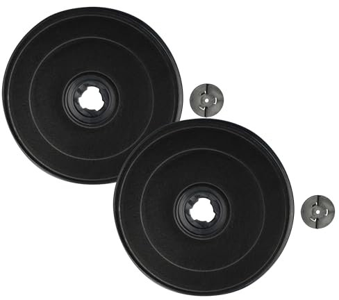 vhbw 2x Aktivkohlefilter kompatibel mit Alno ADU 602 S, AEF3560N, ADU 602 W, ADU3090X, ADU 602 E, AEF3560A Dunstabzugshaube - 2,3 cm