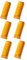 Cabilock 6 STK Gold Nuggets Bookshelf Decor bücherregal Dekoration Tischdekoration Goldener Balken Party-Requisite Spielzeug gefälschte - Citrin-Material