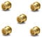 TC Compression Radiator Valves Brass Inset Reducer 15mm to 8mm - Pack of 5