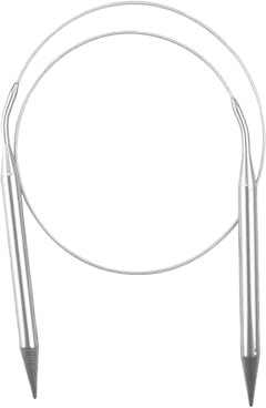 Tabanzhe 9mm Circular Knitting Needles-80cm Long Round Knitting Needles with Wire Stainless Steel Metal Knitting Pins Magic Loop for Weaving Hat Sweater Scarf DIY Projects