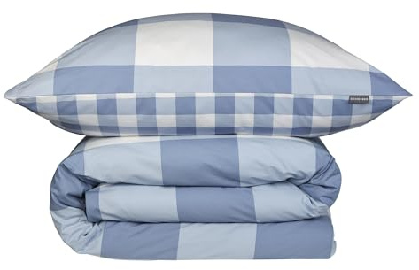 Schiesser Bettwäscheset Melvin - Renforcé - 2-teilig - 135 x 200 cm - Hellblau