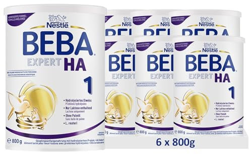 Nestlé BEBA EXPERT HA 1 Hydrolisierte Anfangsnahrung (6 x 800g)