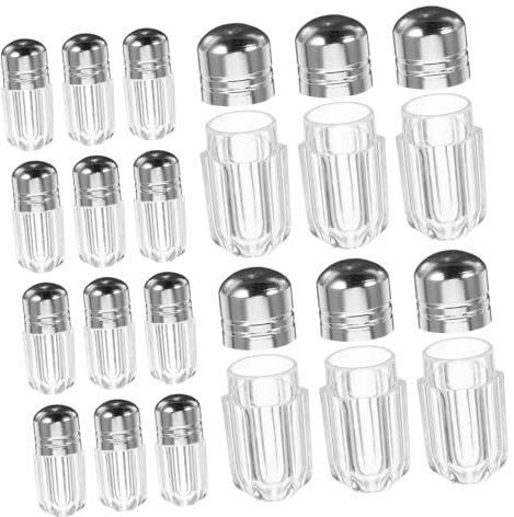 MOLUCKFU Pill Bottles Empty Caps Small Travel Bottles for Medicine Plastic Capsule Containers