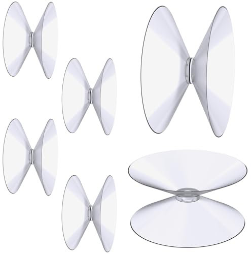 HABNI 12 Pièces 4 Cm Ventouses Double Face Ventouses Transparentes Pvc Claire Pour Miroir De Table En Verre Miroir De Fenêtre De Salle