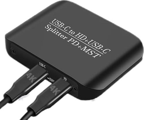 HD | HD-Konverter, Station mit digitalem Anschluss, tragbar, 4 K @ 60 Hz für Bildschirm PC Laptop Telefon und Arbeit