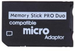Adaptador Tarjeta MicroSD a Memory Stick Pro Duo ⋆ Compatible con PSP y cámaras ⋆ Convierte MicroSD a MS Pro Duo