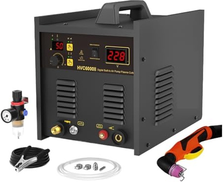 Compresor De Aire Incorporado For Corte Por Plasma 40 A, Máquina Con Inversor IGBT Acero Inoxidable Bomba FáCil De Cortar, OperacióN Potente
