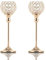 VINCIGANT Kristall kerzenhalter Gold,Wohnzimmerdekorationen,Dekorationen zur Goldenen Hochzeit, 2 Stück 33 cm Hoch, In Geschenkbox