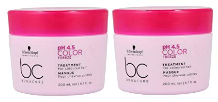 Schwarzkopf 2 er Pack Schwarzkopf BC Color Freeze pH 4.5 Mask 200 ml