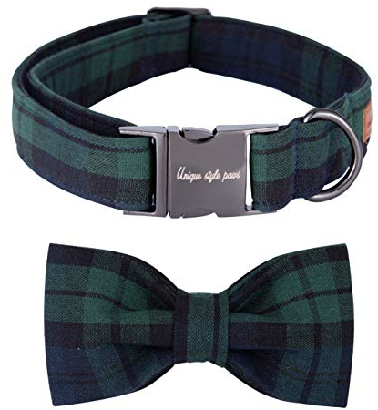 Unique Style Paws Hundehalsband Fliege Halsband Verstellbare Halsbänder oder Hundeleinen für Hunde und Katzen Klein Mittelgroß Groß