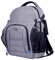 QHP b.v. Reitrucksack | 20 Liter Inhalt | Praktischer Rucksack | Bequemes Tragen | Vielseitig einsetzbar | Große Reißverschlusstasche | inkl. Netztaschen (Grau)