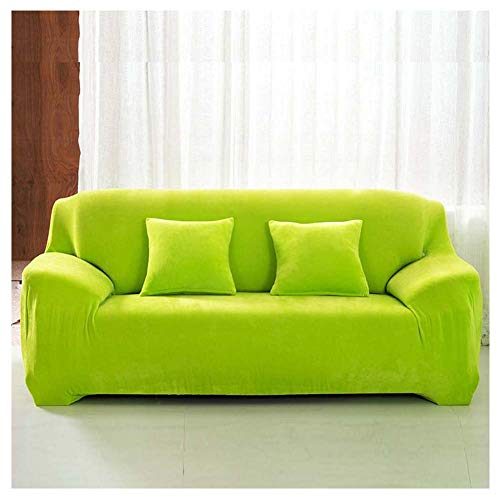 GUOCU Dicker Samt Sofabezug Bezüge Für Wohnzimmer Sesselbezüge Sofa Stuhlbezüge Schonbezüge Möbelbezüge Für Stühle, Weich Sofaüberwurf,Grün,3 sitzer