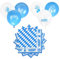 TAROME 46 STK Oktoberfest Servietten Deko,Bayern Papierservietten Oktoberfestservietten 33 x 33CM Oktoberfest Luftballon bayerische Partyservietten für Bierzelten Wiesn Tischdeko (blau & weiß)