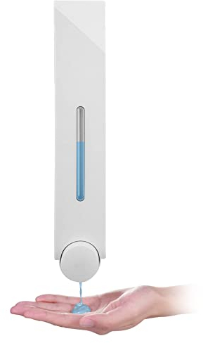 WANGCL Seifenspender Wand für Dusche, Lotion, Shampoo, Gel, für Badezimmer, WC, Büro, Café, Restaurant, Hotel, Weiß