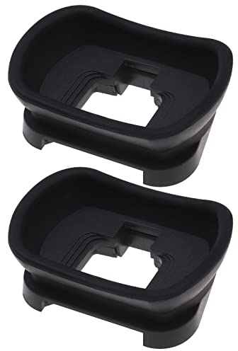 ECSiNG Lot de 2 Œilleton Oculaire Viseur DK-29 Protecteurs d'appareil Photo en Silicone Compatible avec Nikon Z5 Z6 Z6II Z7 Z7II Noir