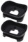 ECSiNG Lot de 2 Œilleton Oculaire Viseur DK-29 Protecteurs d'appareil Photo en Silicone Compatible avec Nikon Z5 Z6 Z6II Z7 Z7II Noir