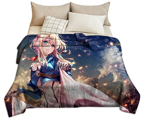 Jilijia Violet Evergarden Decken Anime 3D Gedruckt Decke Cartoon Weich Plüsch Flanell Decke Quilt Cover Bettwäsche Otaku Geschenk