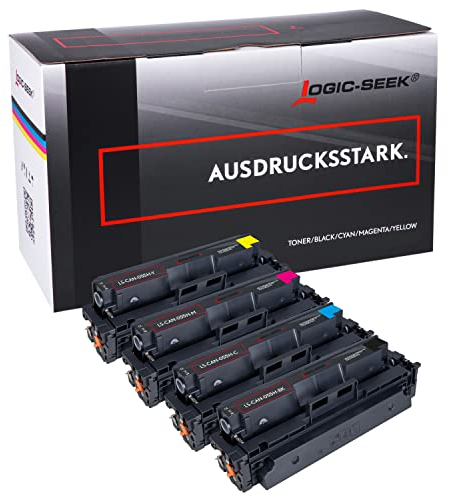 Logic-Seek 4 Toner kompatibel mit Canon 055H 055 für i-SENSYS MF744Cdw MF742Cdw LBP663Cdw MF746Cx LBP664Cx MF740C LBP660C (Black Cyan Magenta Yellow)