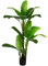 COSTWAY Plante Artificielle de 150CM en Plastique, Fausse Plante de Palmier Tropical avec 18 Grandes Feuilles, Pot en Ciment, 2 Mousse, pour Bureau, Maison, Jardin