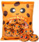 HXPLN Cookie Plüsch Kissen, Abnehmbare Cheesy Plüsch Spielzeug, Pudding Cheesy Kissen, Tasche mit Cookie Plüsch, Niedliche Cookie Dekoration Geschenk für Jugendliche, Kinder (8 Orange Cookies)
