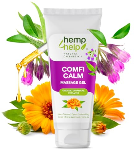 Beinwell Salbe Hochdosiert & Ringelblumenextrakt Massagegel & Schmerzgel pflegend und lindernd bei Muskelkater Schnelle Heilung, Schmerzlinderung VEGAN - ohne Tierquälerei hergestellt